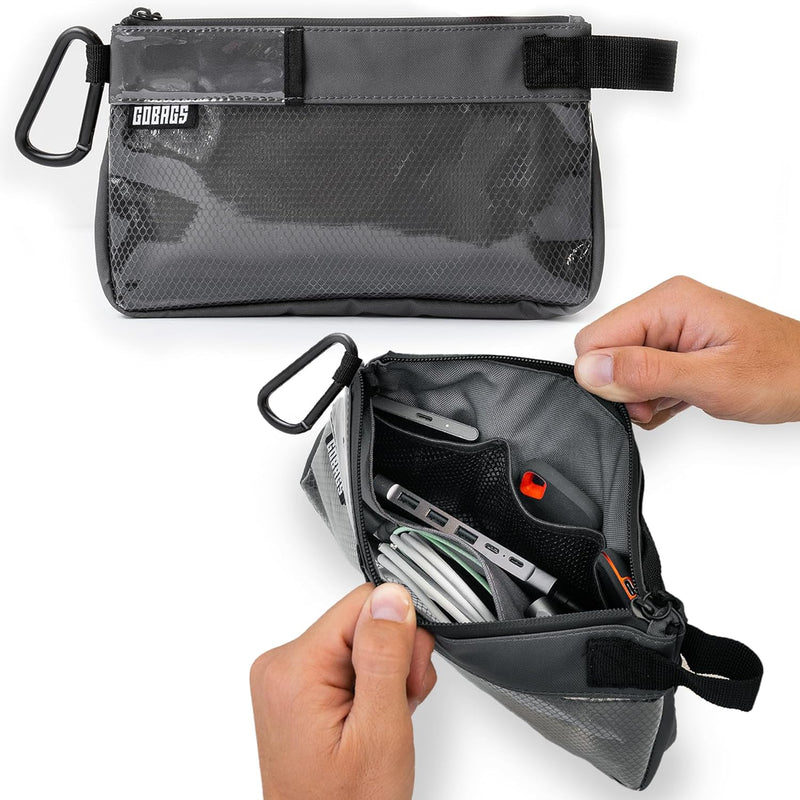 GOBAGS Original Organizer Bag Small 2-Pack Gray