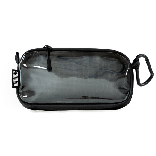 GOBAGS Neo compact travel pouch, XS — clear-front cable and tech organizer